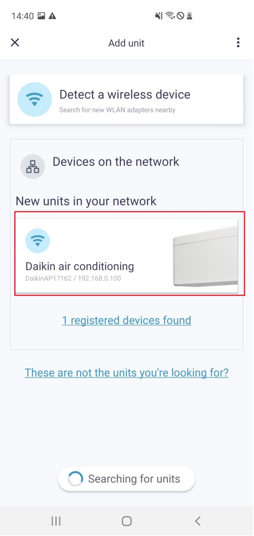ONECTA von DAIKIN Controller