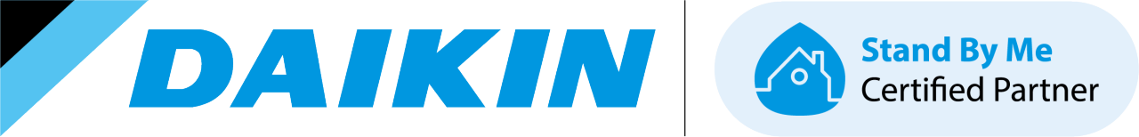 Logo des DAIKIN Programms für zertifizierten Partner von „Stand By Me“