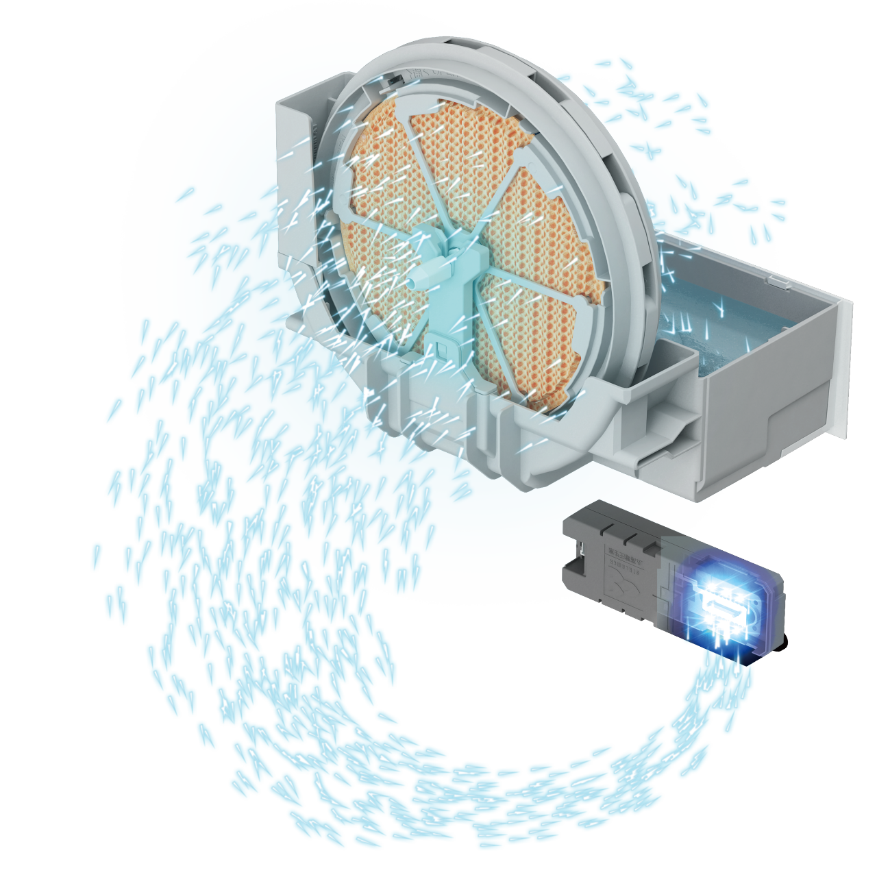 Illustration de la fonction humidification
